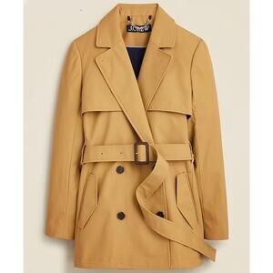 J.Crew Cropped Icon “Desmond” Trench Coat Size 2 NWT